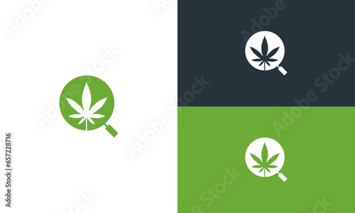 Vector cbd hemp cannabis logo