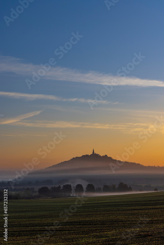 Konstfotografi Landscape with Nepomuk castle near Plzen, Western Bohemia, Czech Republic