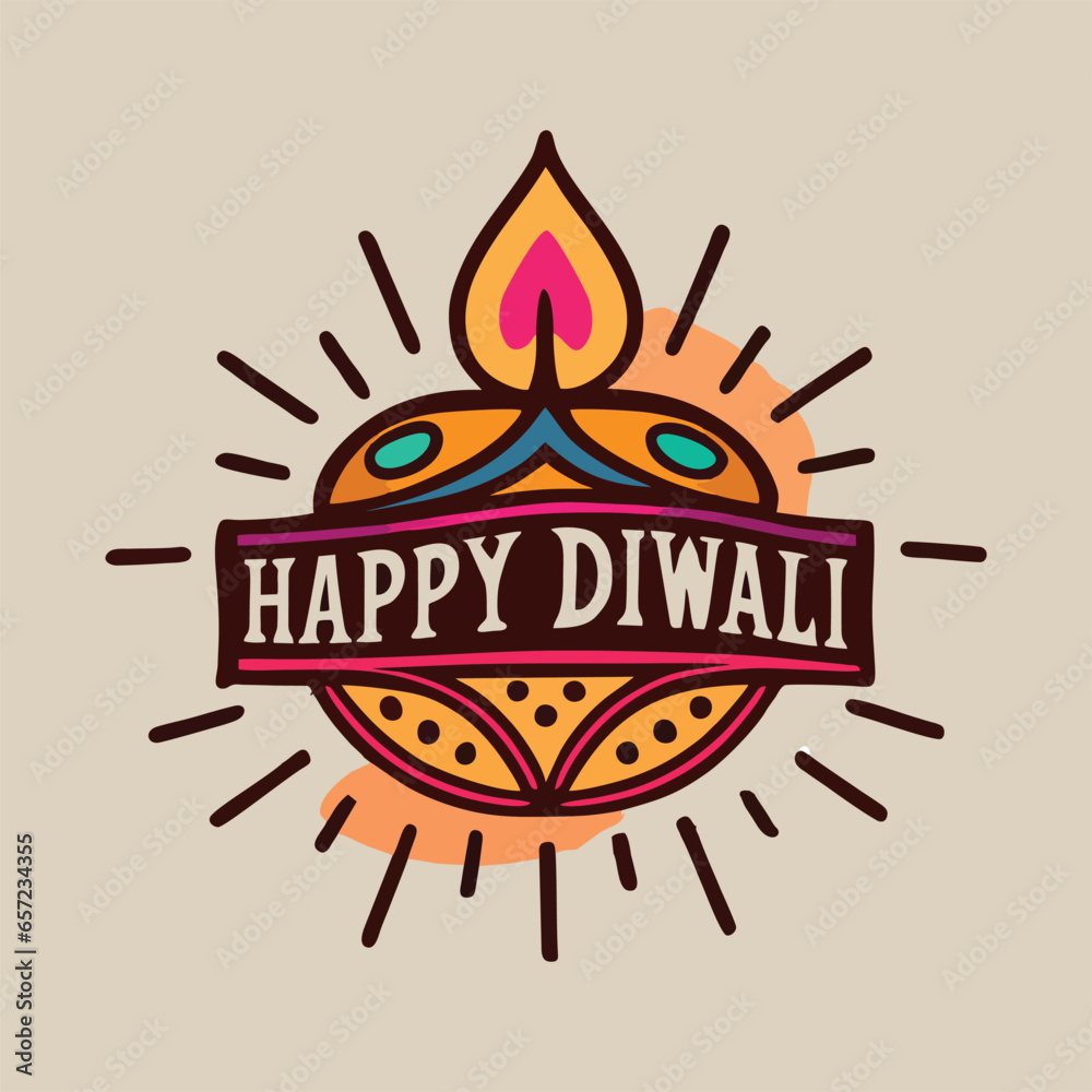 Let's celebrate the triumph of light over darkness this Diwali with this unique Diwali Vector Logos Let's celebrate the triumph of light over darkness this Diwali with this unique Diwali Vector Logos