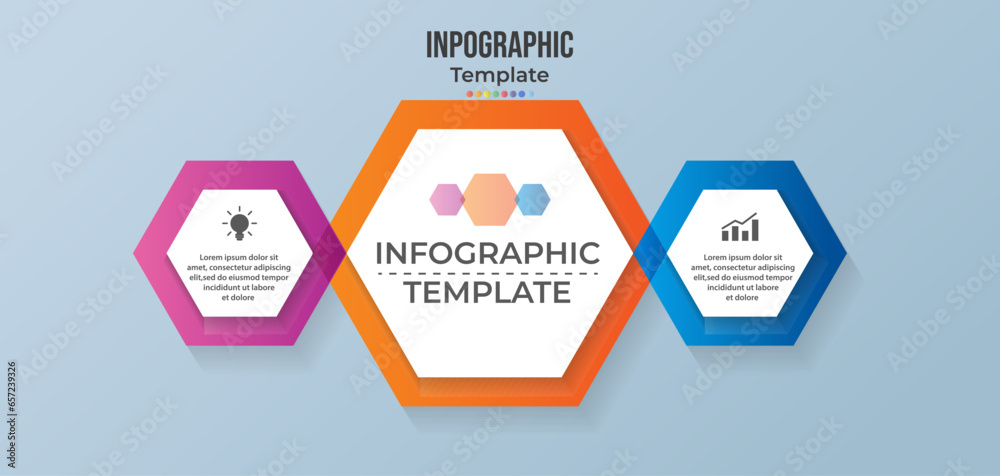 Vector infographic template for diagram, graph, presentation, chart, business concept with 2 options - obrazy, fototapety, plakaty 