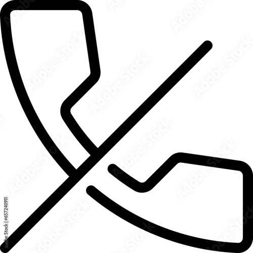 rejected telephone icon