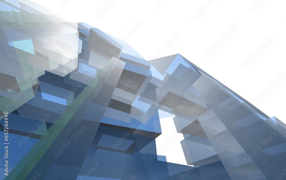 Abstract architectural drawing 3d illustration Abstract architectural drawing 3d illustration