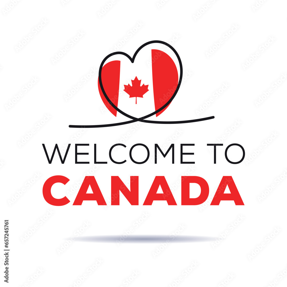 Welcome to Canada, Vector Illustration.
