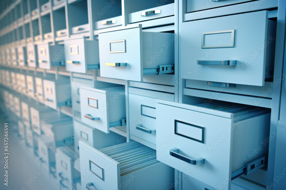 Data collection in containers, archive of commercial company documents. Data collection in containers, archive of commercial company documents.