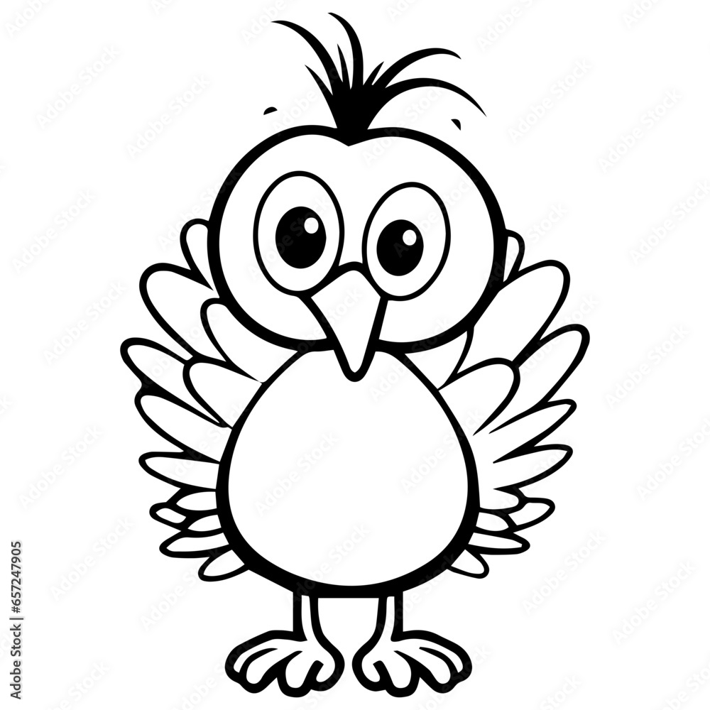 Silhouette turkey on white background. Farm animals collection. Icon Silhouette turkey on white background. Farm animals collection. Icon