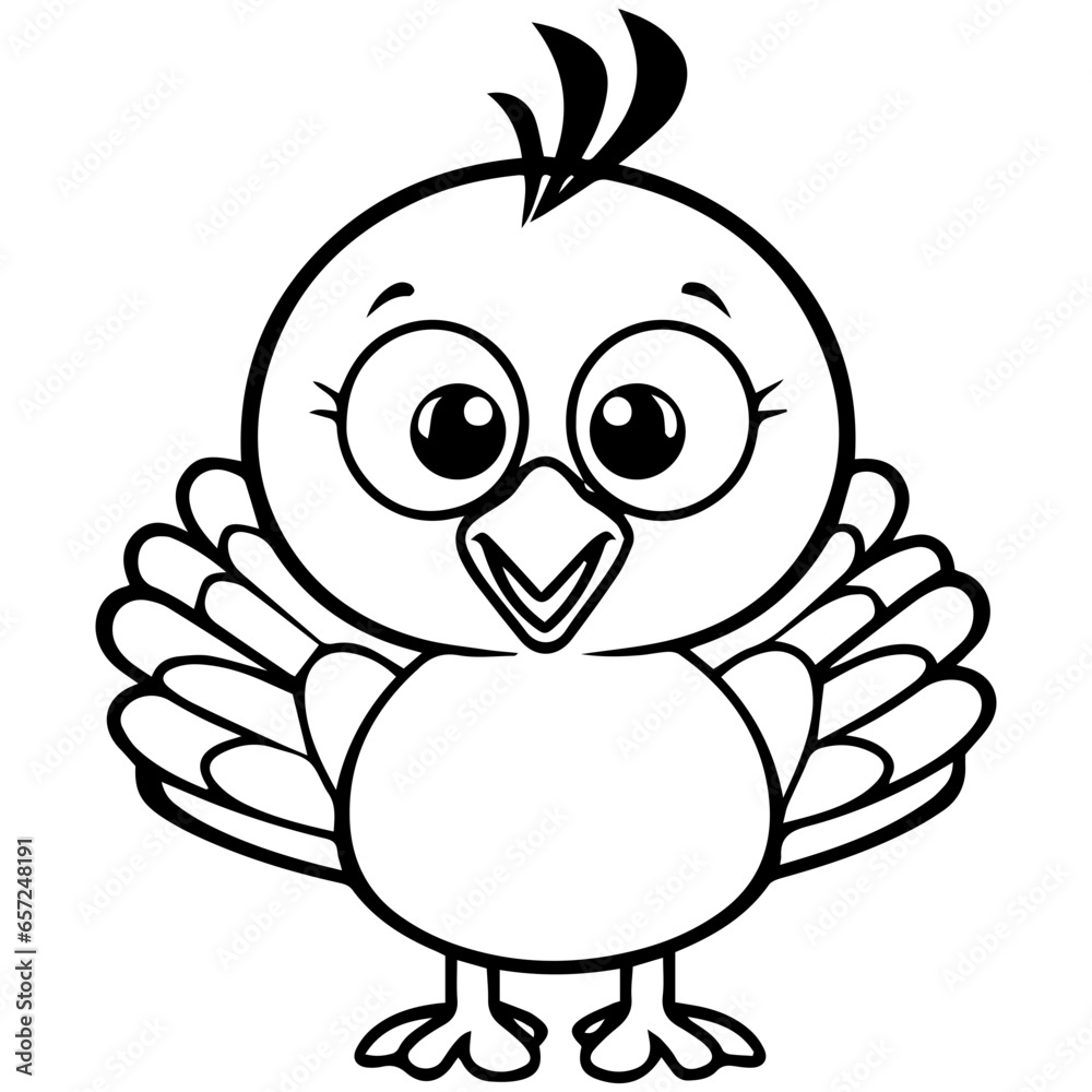 Silhouette turkey on white background. Farm animals collection. Icon Silhouette turkey on white background. Farm animals collection. Icon