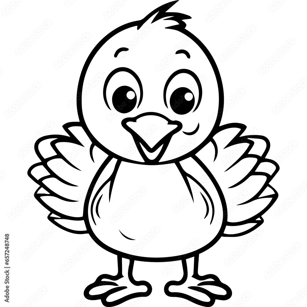 Silhouette turkey on white background. Farm animals collection. Icon Silhouette turkey on white background. Farm animals collection. Icon