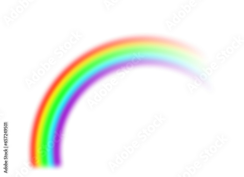 Vector rainbow with transparent effect