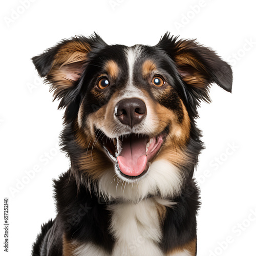 Happy dog on transparent background PNG