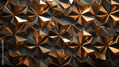 Bronze lattice of triangular fractals on a metal surface