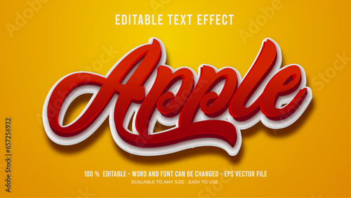apple editable text effect