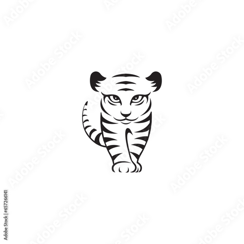 cute lion cub vector logo