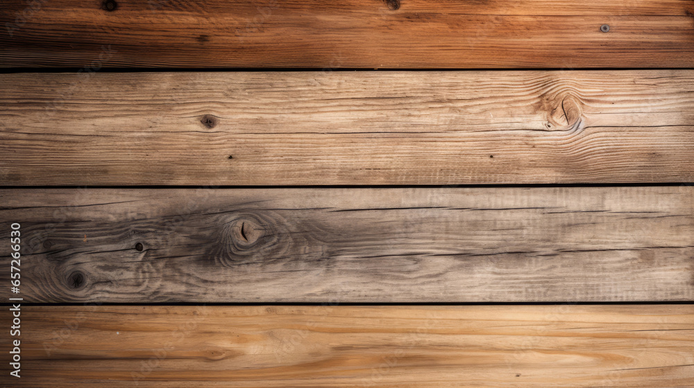 Fototapeta premium Multi shades of brown wood table, wall or floor background, wooden texture. Copy space.