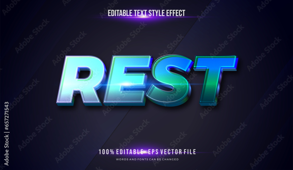 editable text style effect shiny theme bright color. vector illustration template editable text style effect shiny theme bright color. vector illustration template
