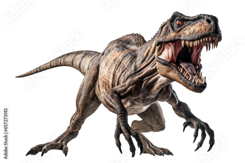 T-Rex dinosaur isolated on transparent background. © wasan