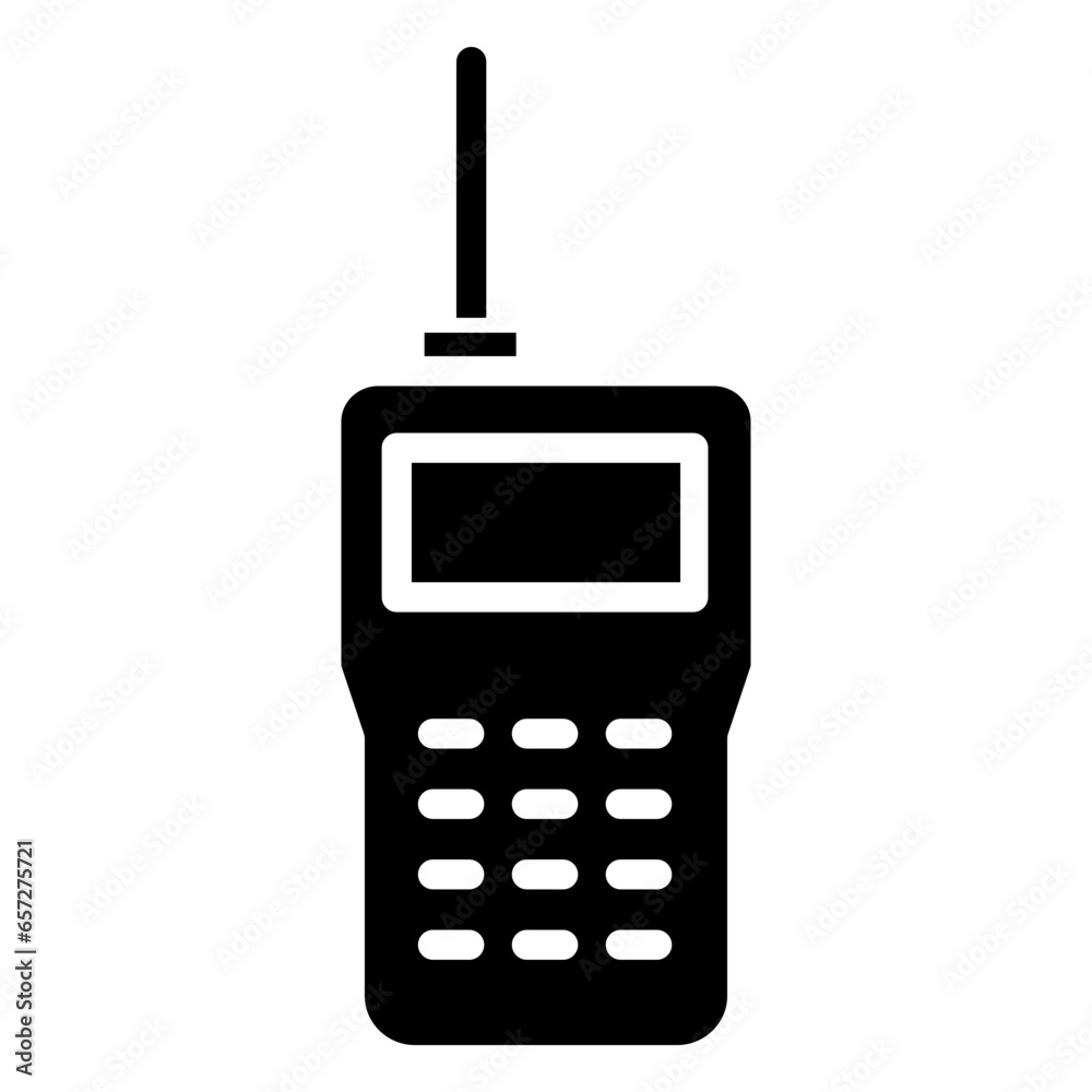 Solid walkie talkie icon Solid walkie talkie icon