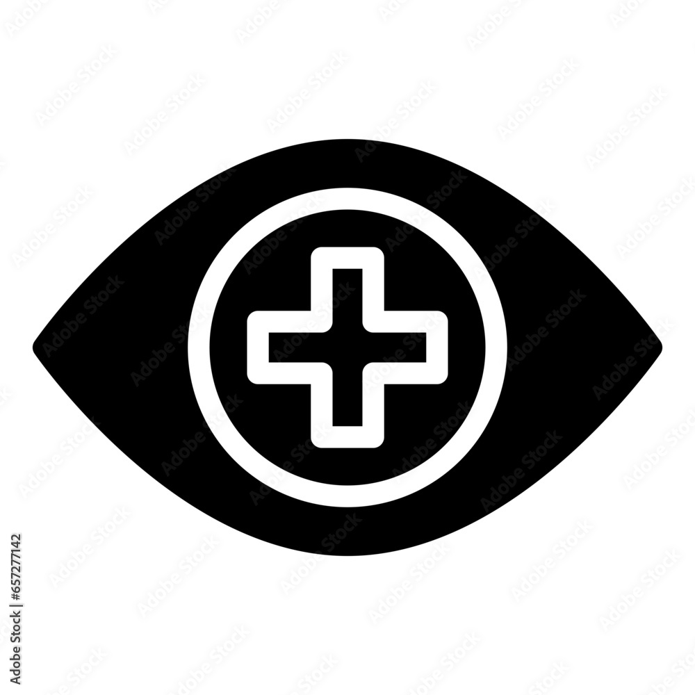 Fototapeta premium Solid Valentine Eye icon