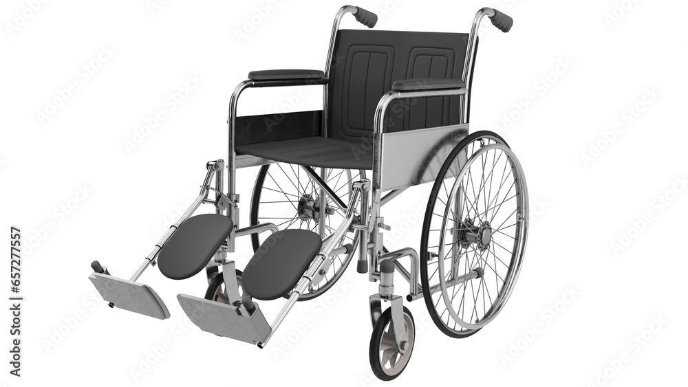 wheelchair isolated on white