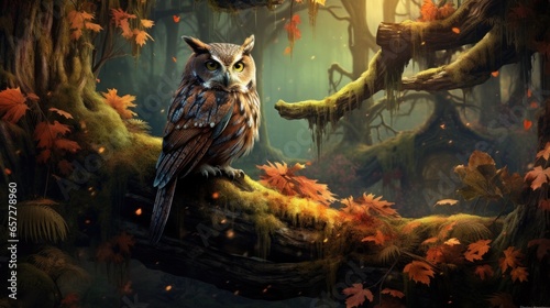 owl in the night. Generative AI  © ArtSpree