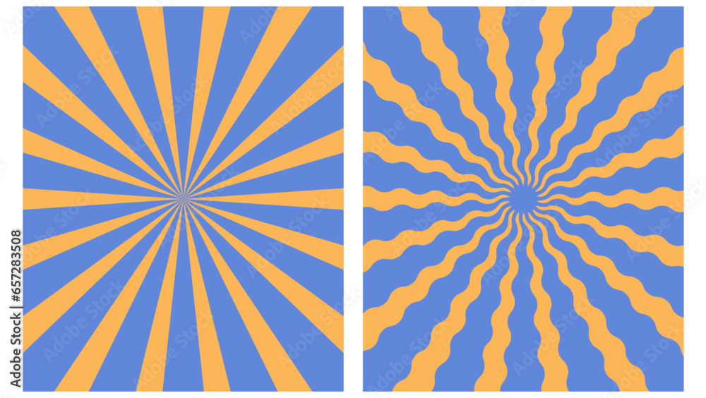 sunburst poster background in orange and blue trendy colors for your design.jpg