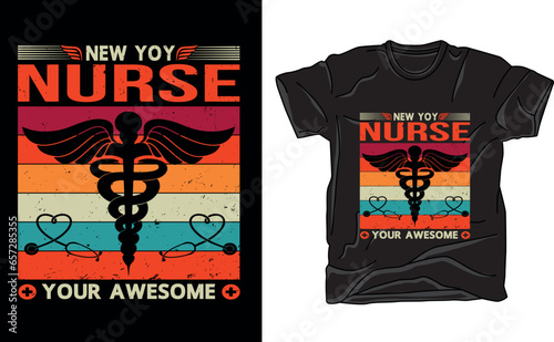 Nurse T-shirt Design photo