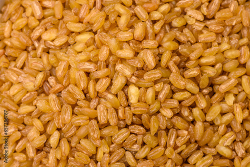 Raw bulgur wheat porridge as an ingredient for preparing a delicious dish