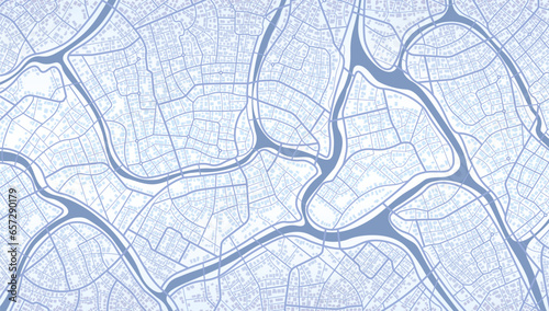 Location tracks dashboard. City street road. Huge city top view. View from above the map buildings. Detailed view of city. view. Abstract background. Flat style, Vector, illustration isolated