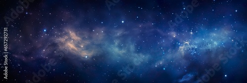 Night sky - Universe filled with stars, nebula and galaxy photo