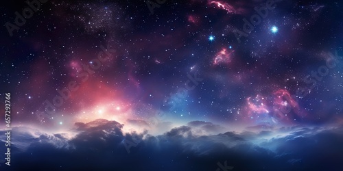 Night sky - Universe filled with stars, nebula and galaxy
