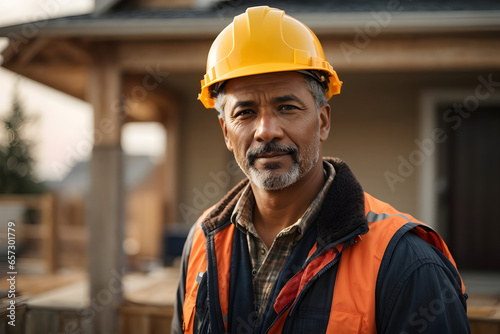 Building ingeneer, portrait of a Skilled Construction Professional