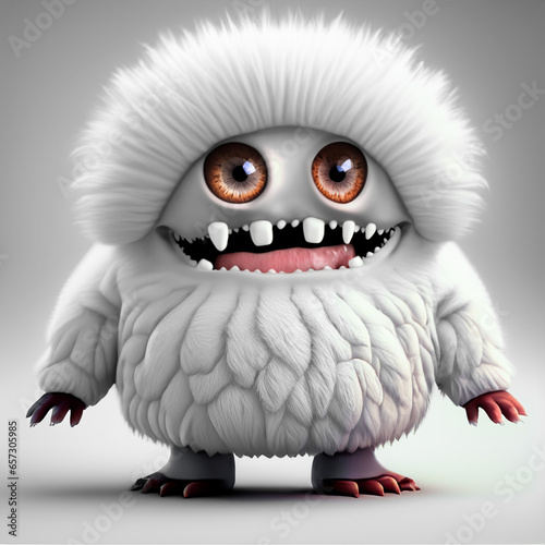 White Furry Monster