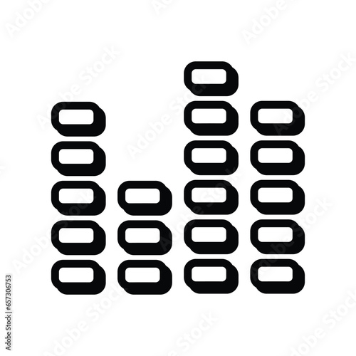 Equalizer icon vector stock illustration