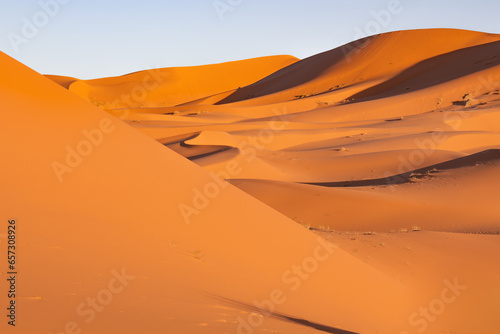 sand dunes  Sahara desert  Morocco  Africa
