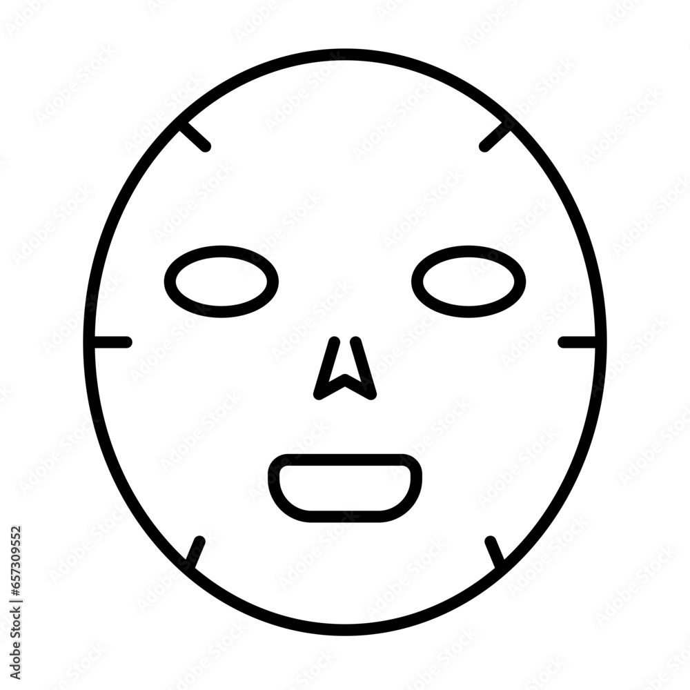 Beauty facial mask icon. Face mask. Skin care. Vector. Beauty facial mask icon. Face mask. Skin care. Vector.