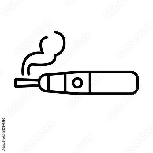 Simple electronic cigarette icon. Vector.