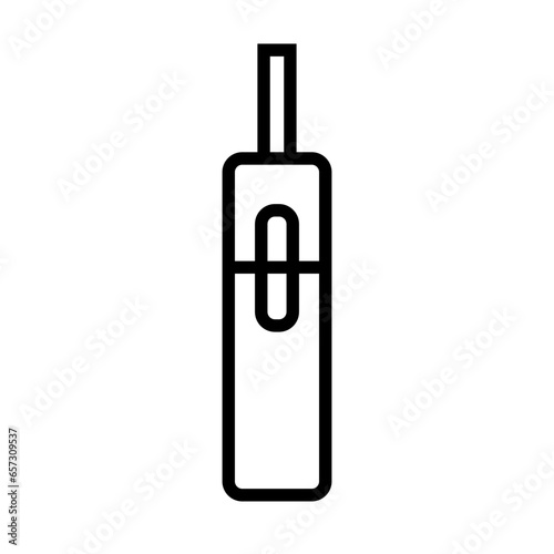Simple electronic cigarette or heated tobacco products icon. Vector.