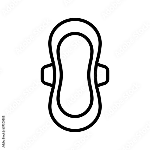 Menstrual pad icon. Sanitary napkin icon. Vector.