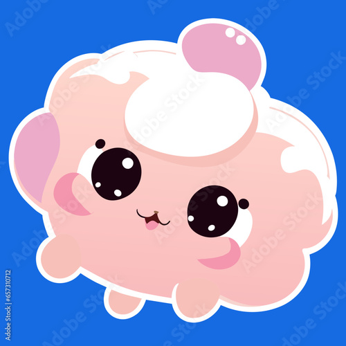 Funny Happy Cloud Cartoon Icon