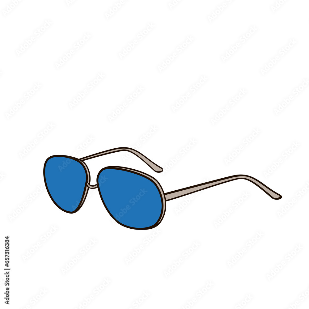 sunglasses linear color illustration sunglasses linear color illustration