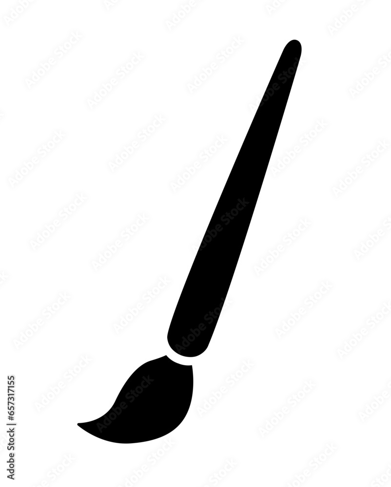 Paint brush vector illustration icon Paint brush vector illustration icon