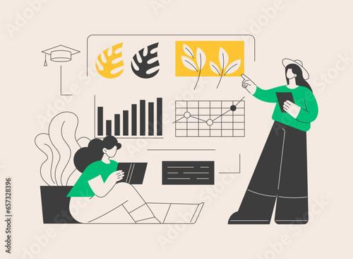 Garden workshop abstract concept vector illustration.