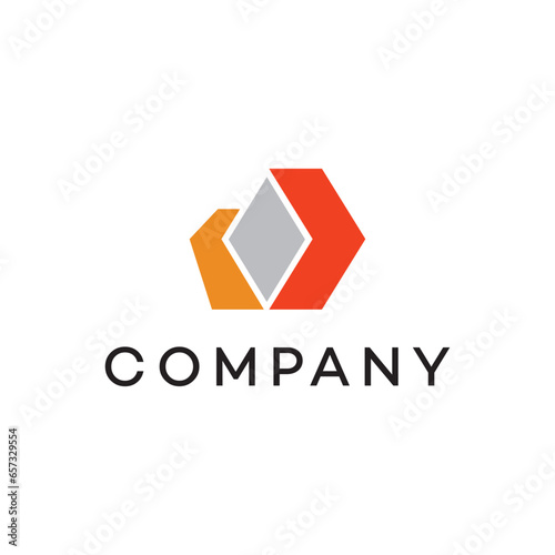 Gematric shapes squire business, logo, design, brand identity, flat logo, company, editable, vector