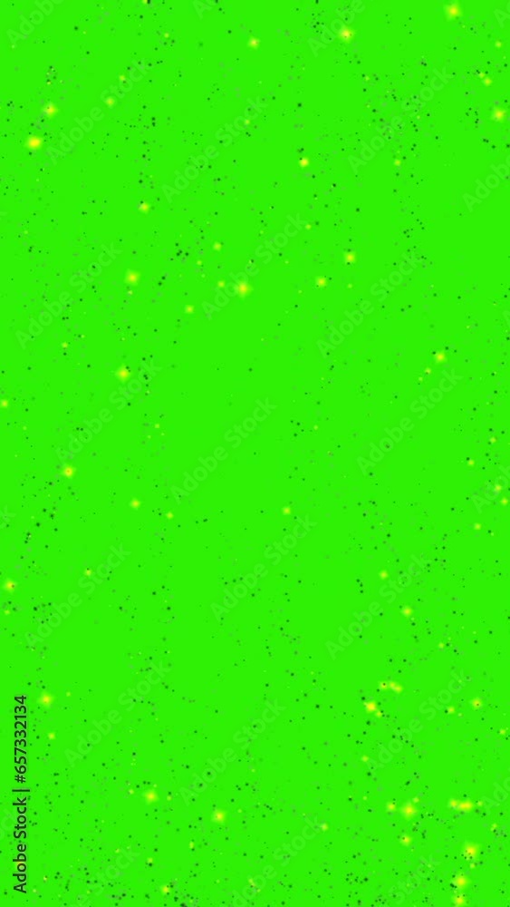 Particles on green screen vertical video Particles on green screen vertical video