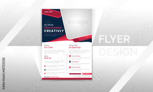 creative business flyer design template, corporate flyer  design