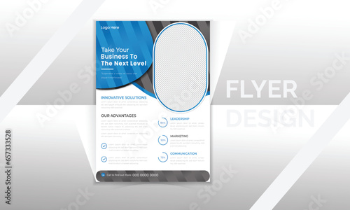 Professional flyer template for corporate business , modern flyer design, simple flyer template design