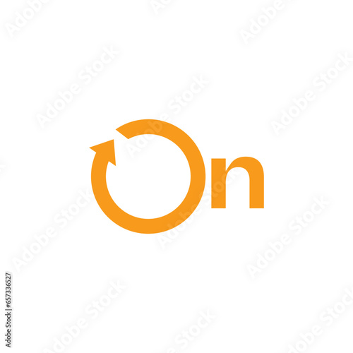 On round circle aero innovative typography text letters business, logo, design, brand identity, flat logo, company, editable, vector
