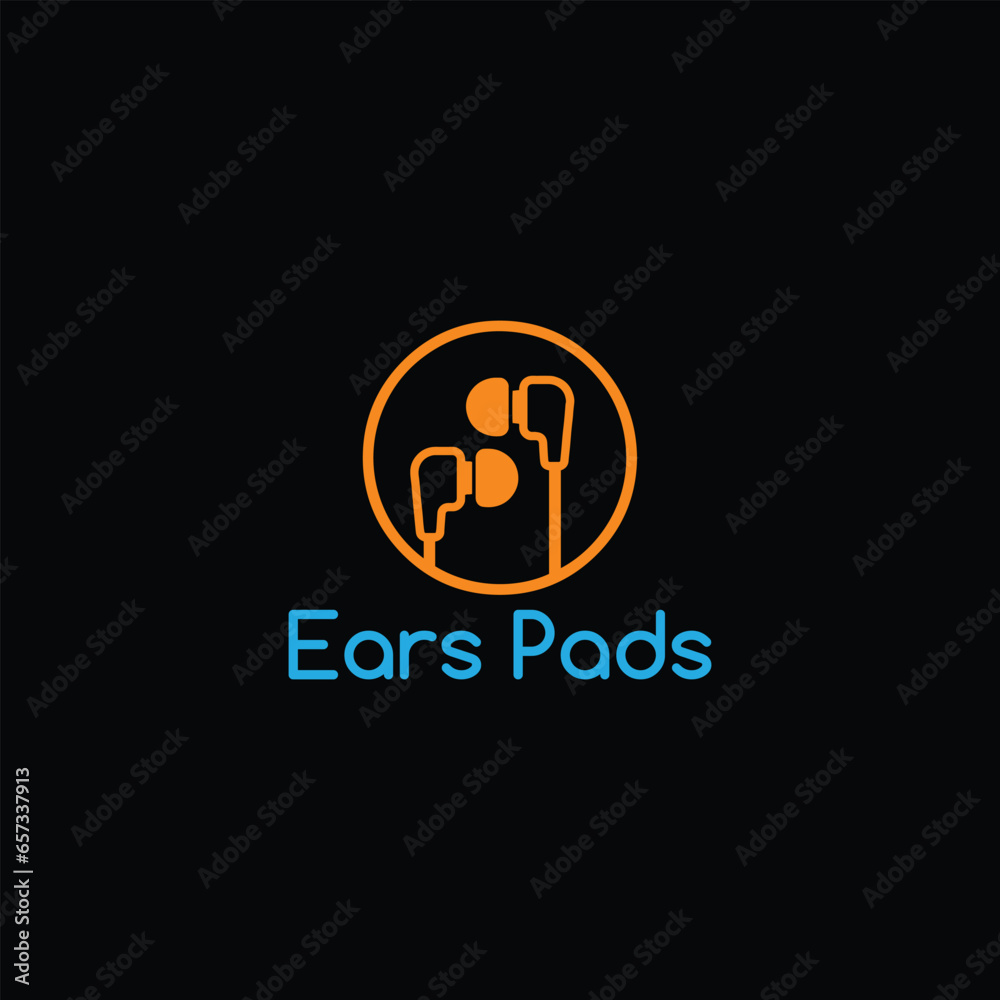 earpad logo design vector earpad logo design vector