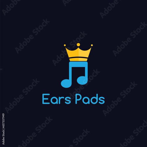 earpad logo design vector