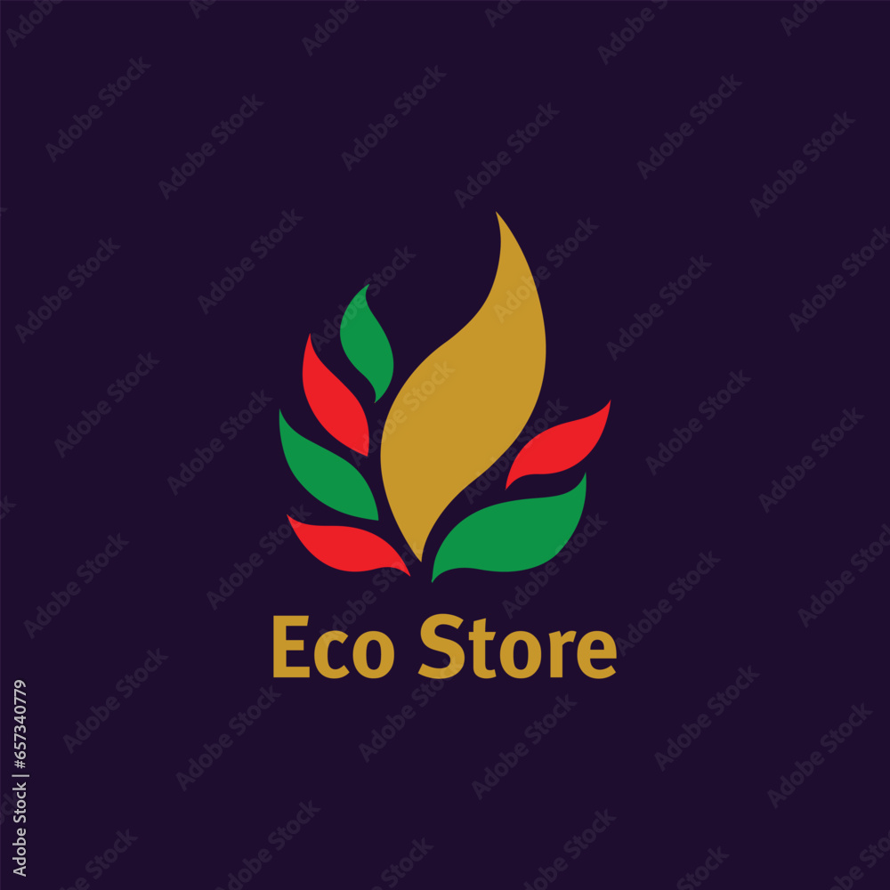 eco organic store logo design vector eco organic store logo design vector