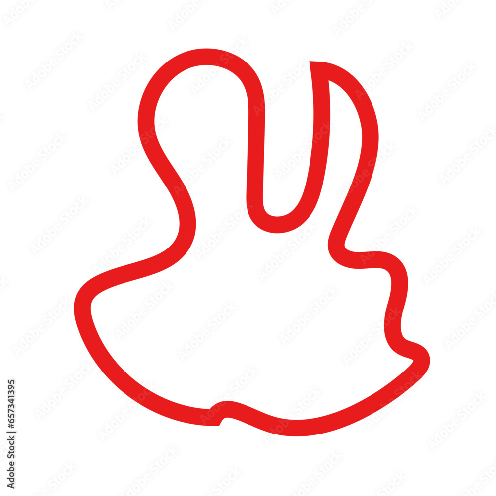 Red abstract shapes outlines vectors Red abstract shapes outlines vectors